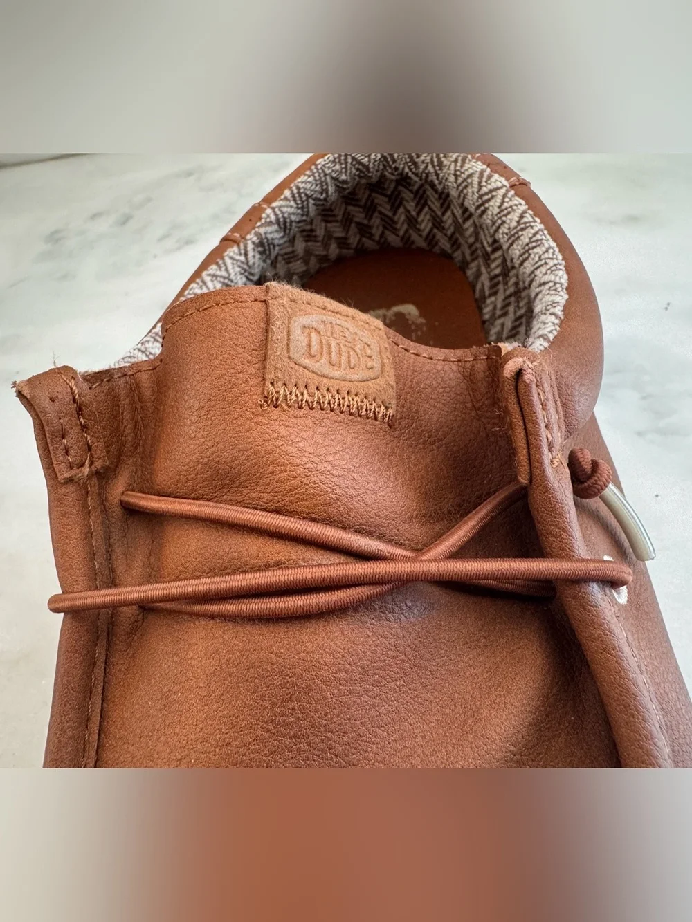 Hey Dude Brown Leather Casual Slip-On Loafers Mens 11